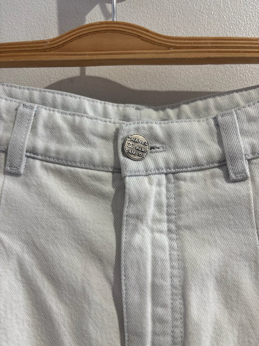 Jeans Chanel blanc T.40