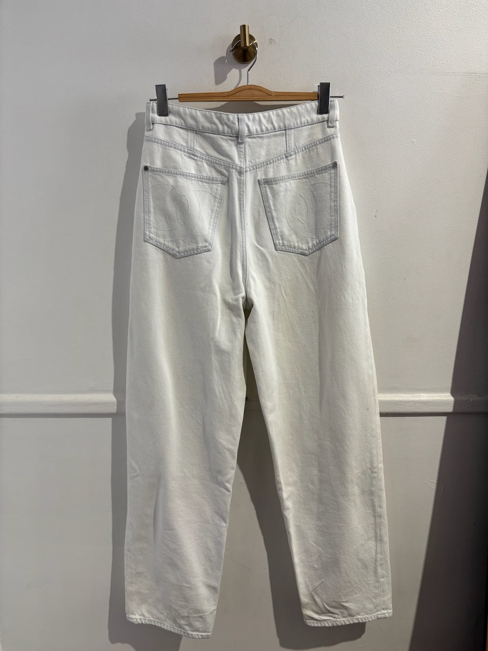 Jeans Chanel blanc T.40
