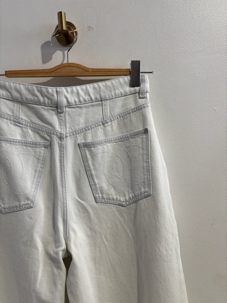Jeans Chanel blanc T.40