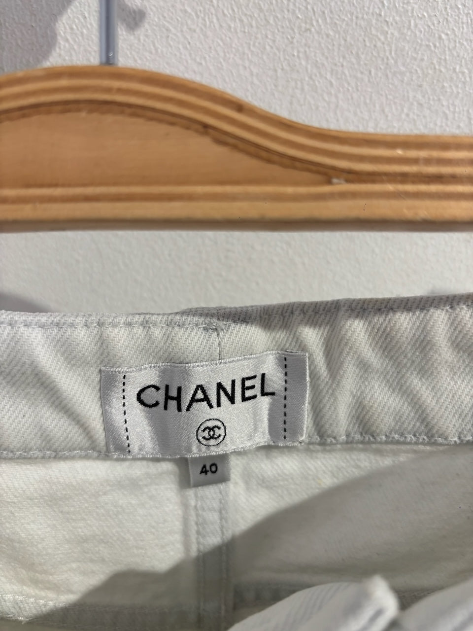 Jeans Chanel blanc T.40