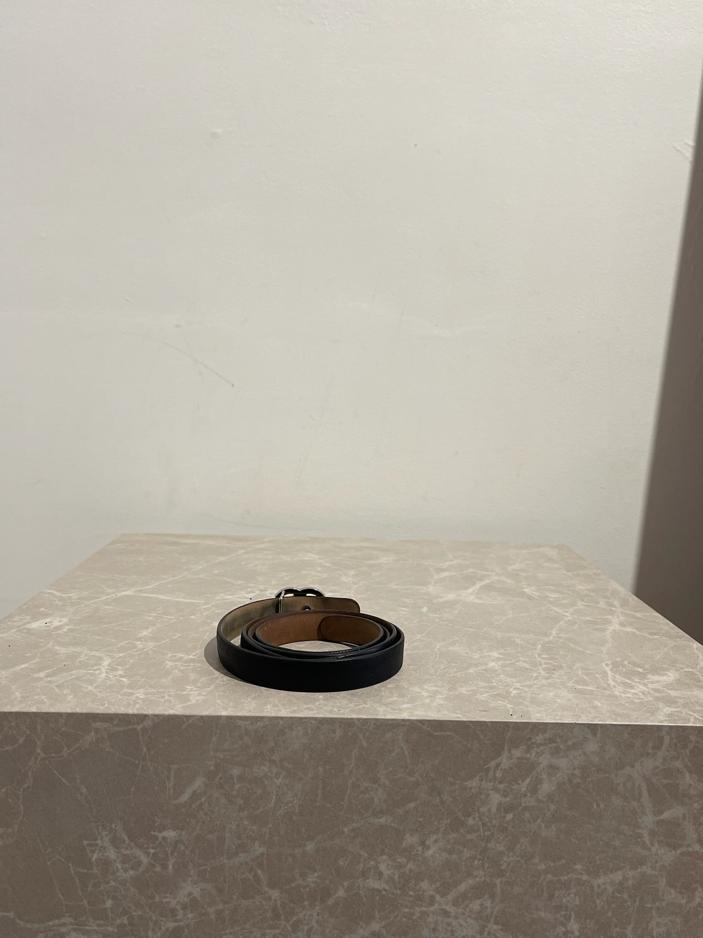Ceinture Chanel noire CC T.80