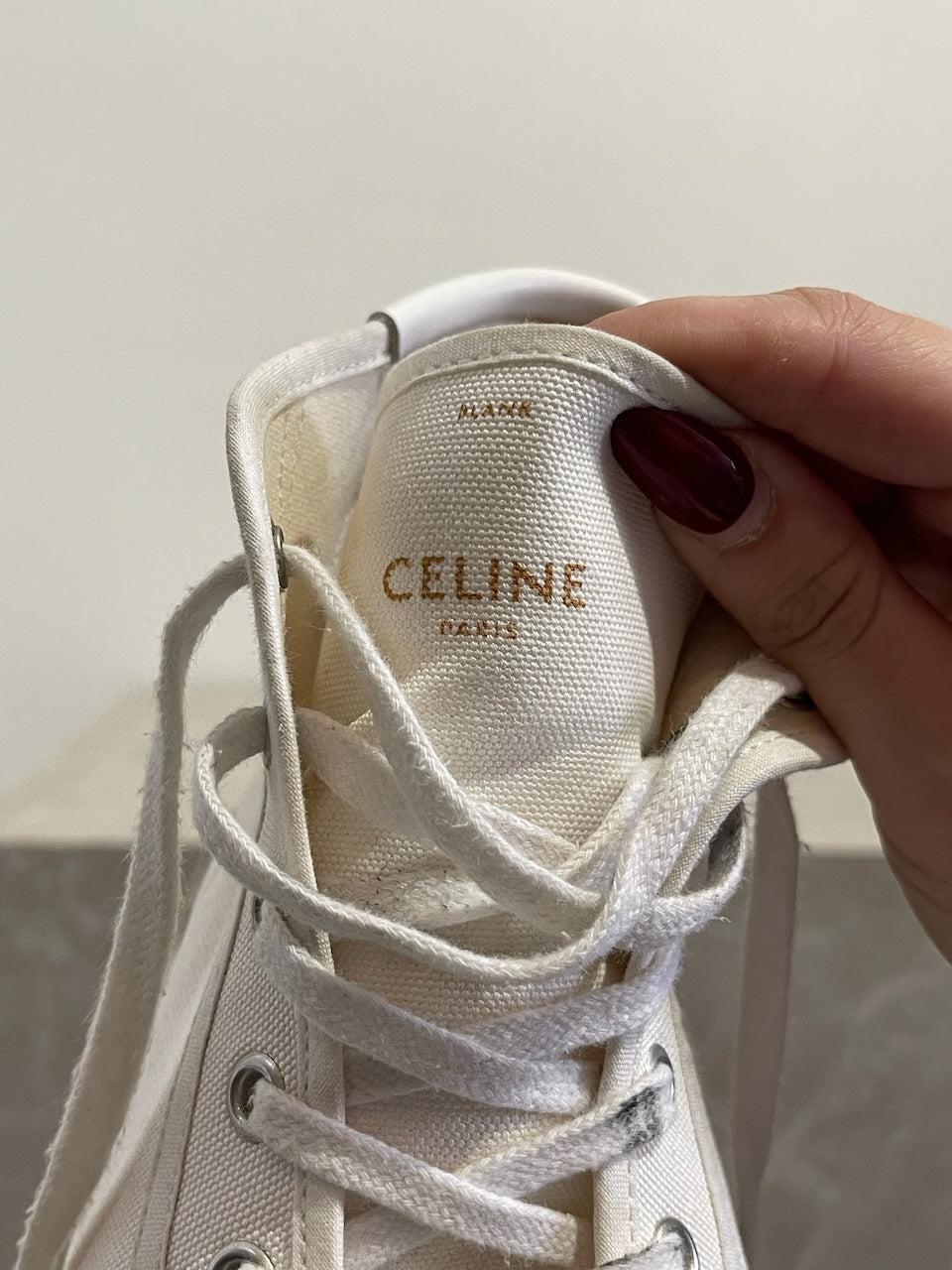 Basket Celine blanches T.40