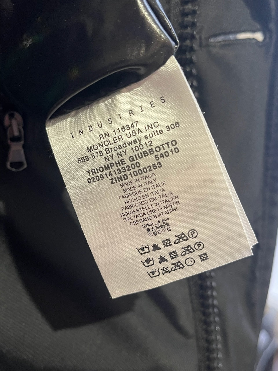 Parka Moncler Triomphe noir T.44