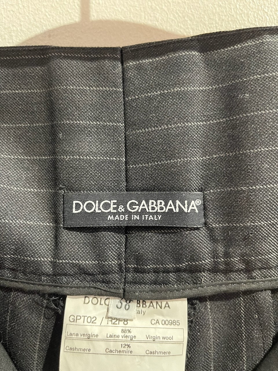 Pantalon Dolce & Gabbana noir T.34