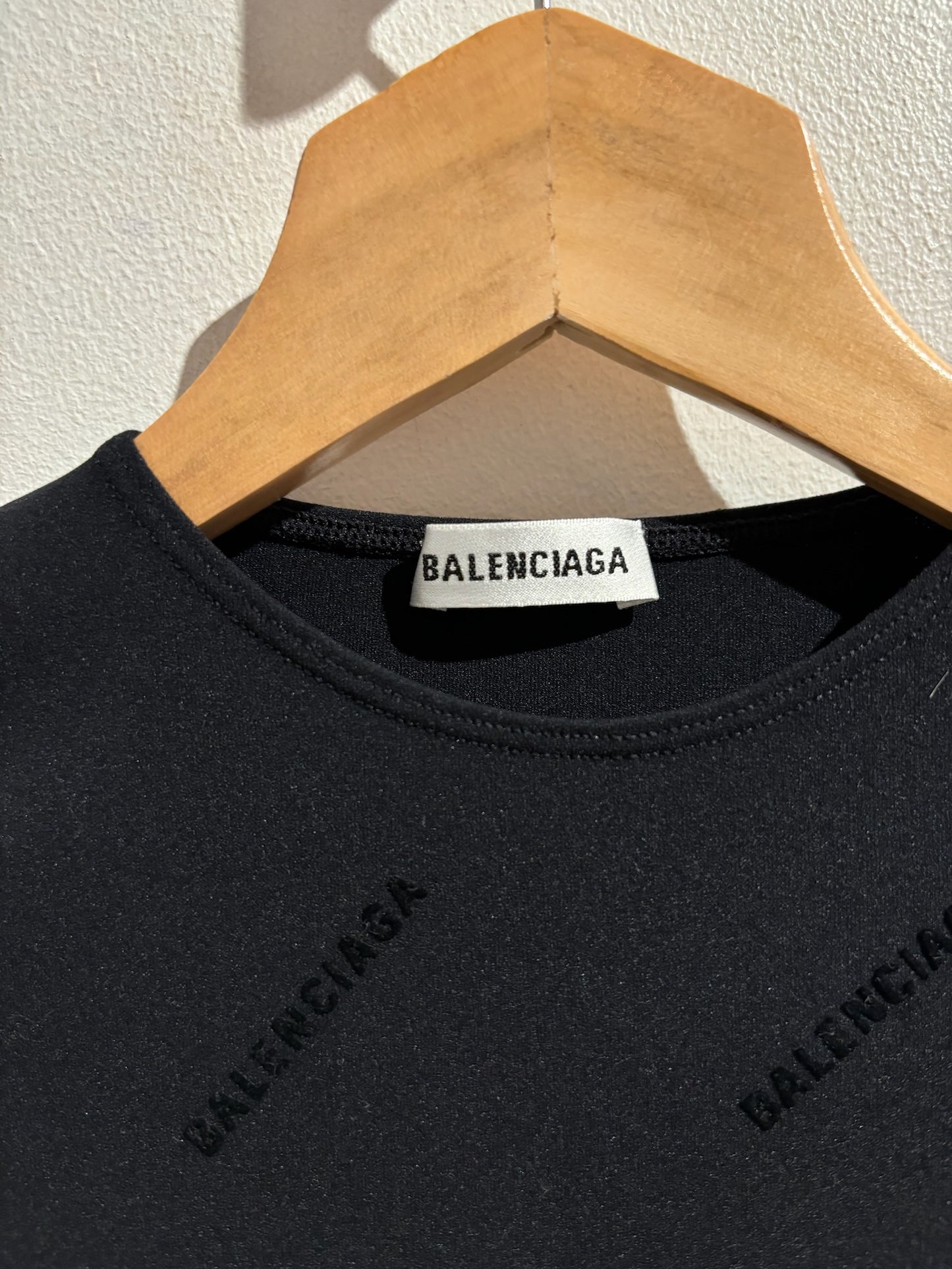 T-shirt Balenciaga noir logo T.XS