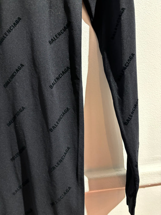 T-shirt Balenciaga noir logo T.XS