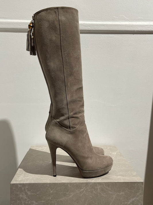 Bottes Gucci beiges T.38,5