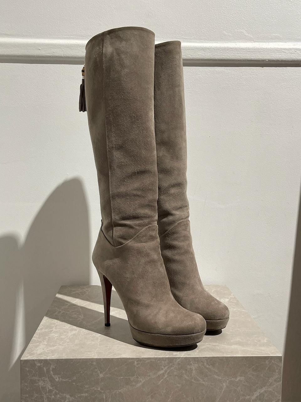 Bottes Gucci beiges T.38,5