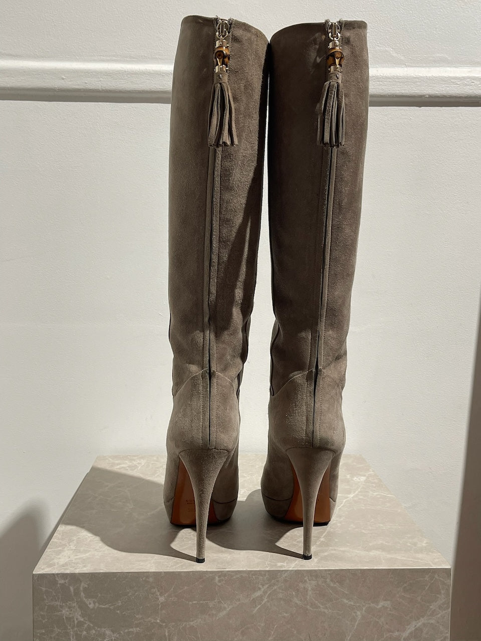 Bottes Gucci beiges T.38,5