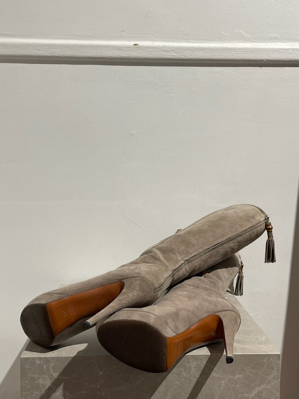 Bottes Gucci beiges T.38,5