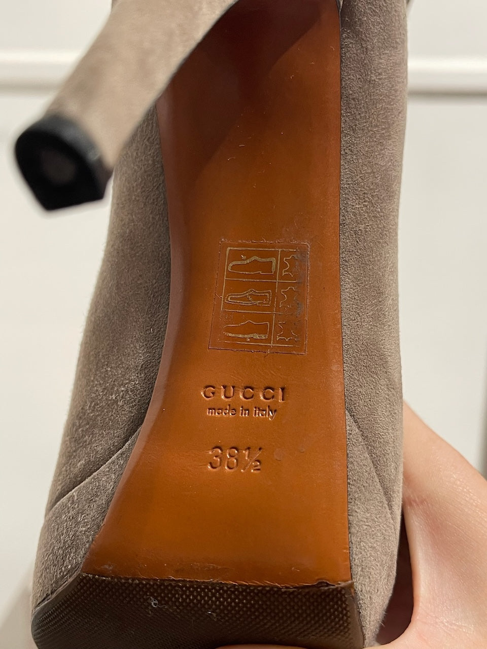 Bottes Gucci beiges T.38,5