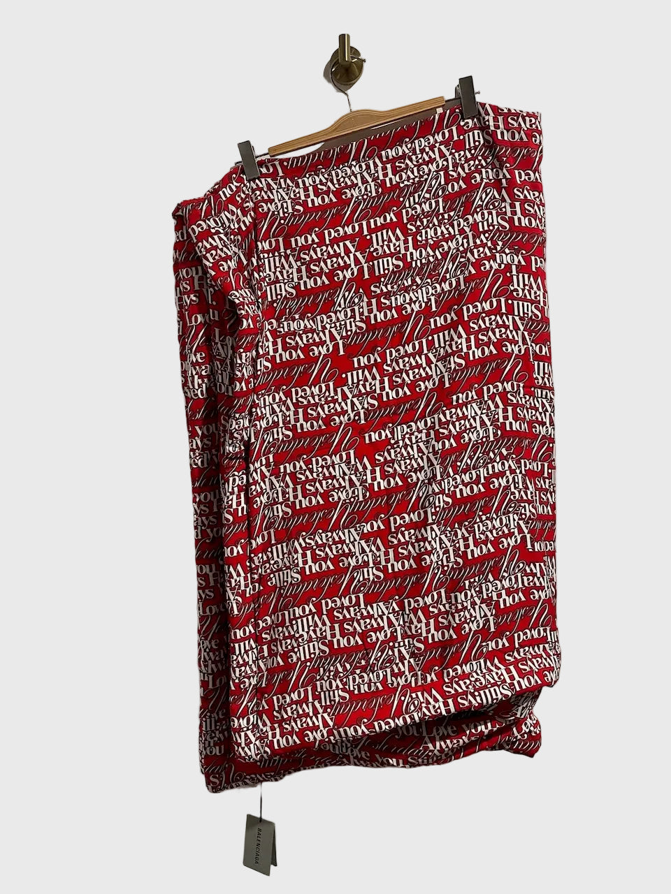 Plaid Balenciaga rouge