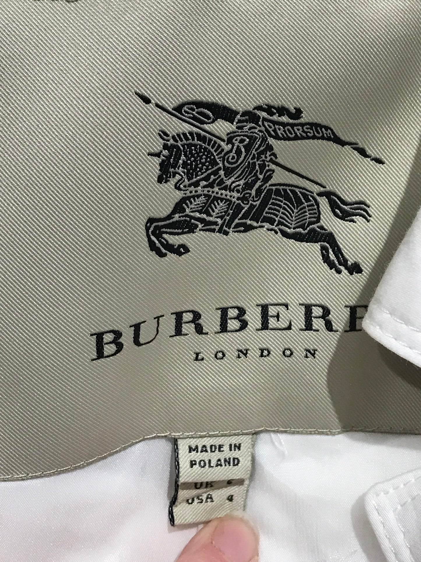 Trench Burberry blanc T.34