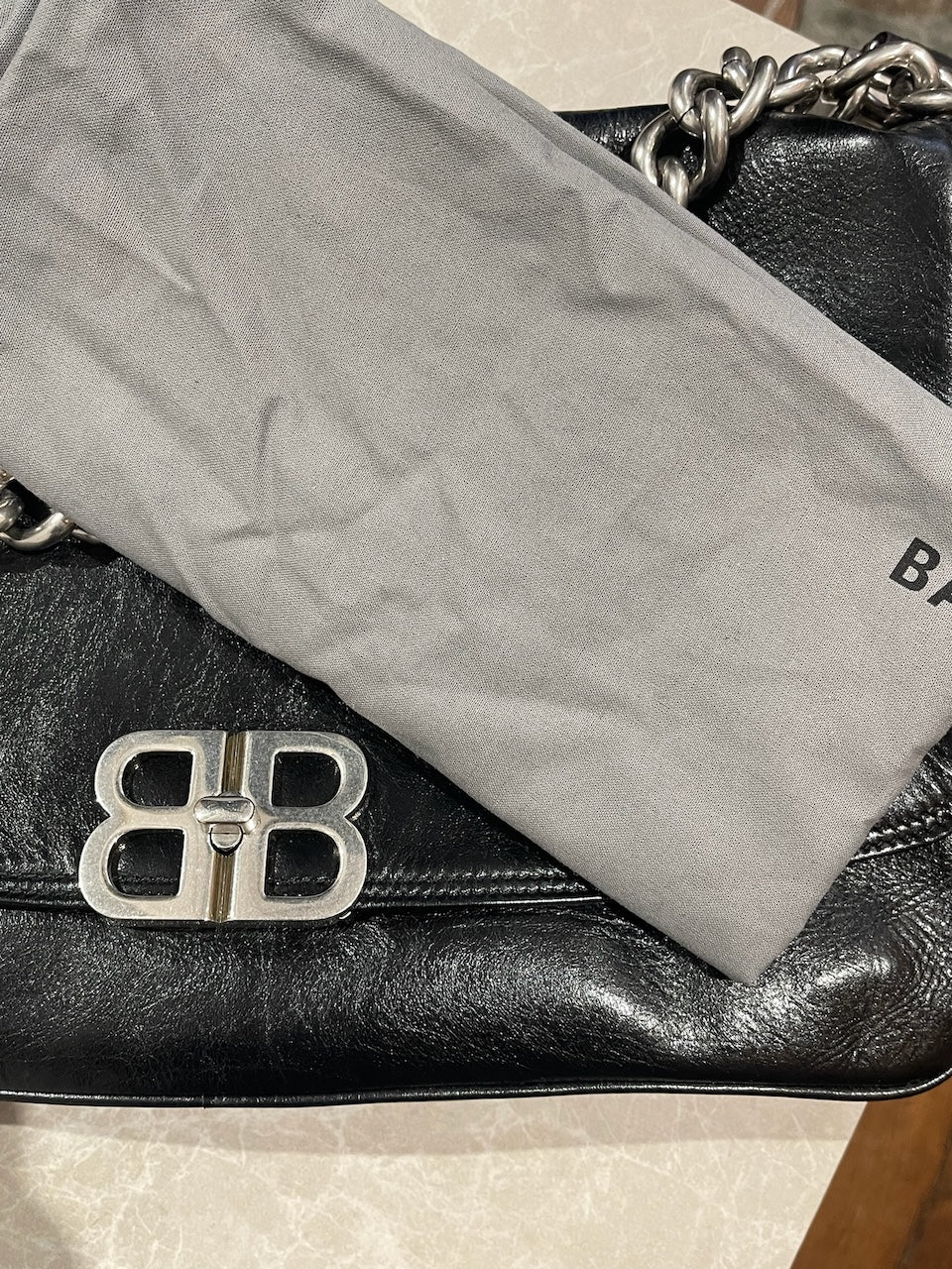 Sac Balenciaga BB Soft noir
