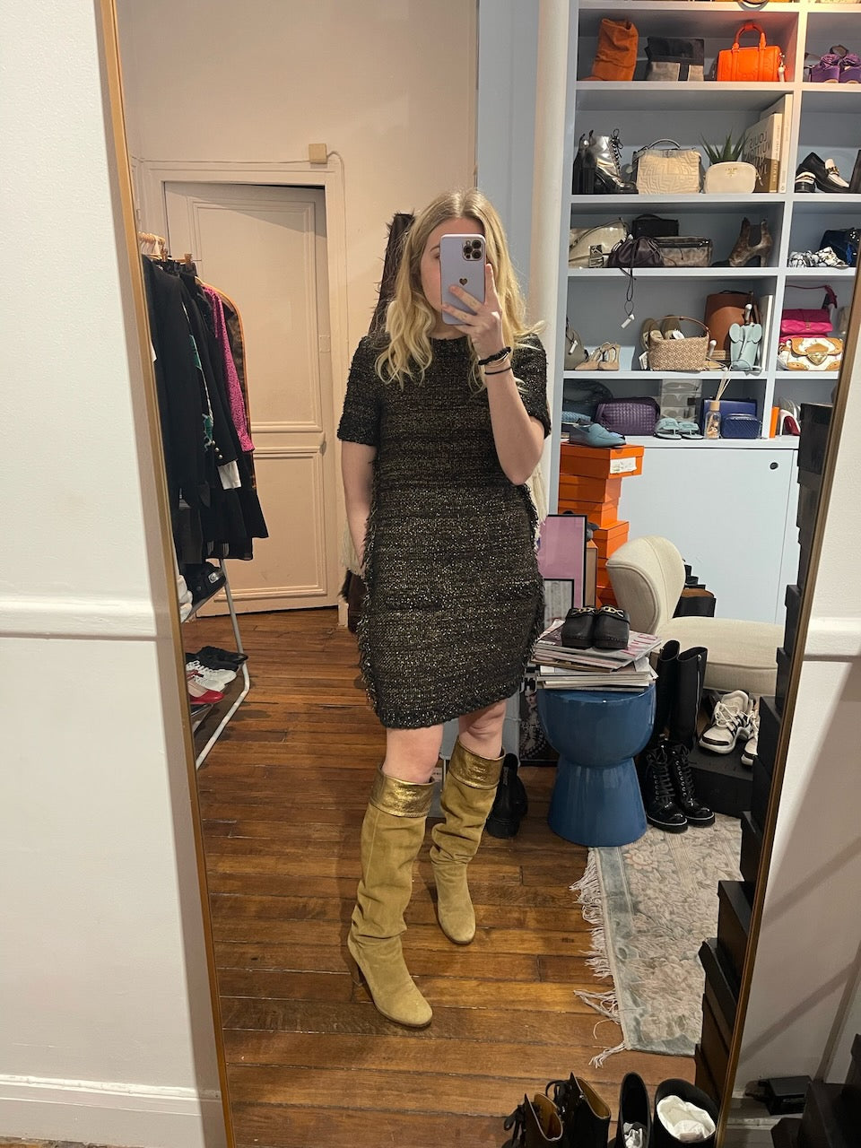 Robe Fendi tweed T.36