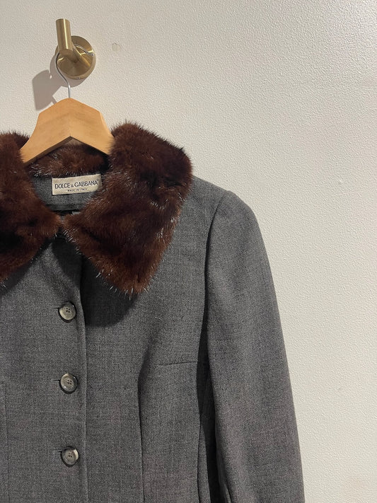 Veste Dolce & Gabbana grise T.34