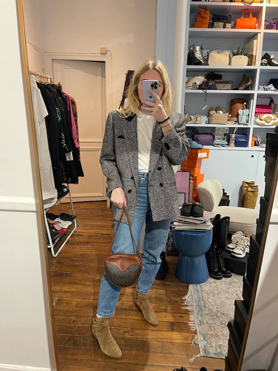 Boots Saint Laurent Jodhpur camel T.37
