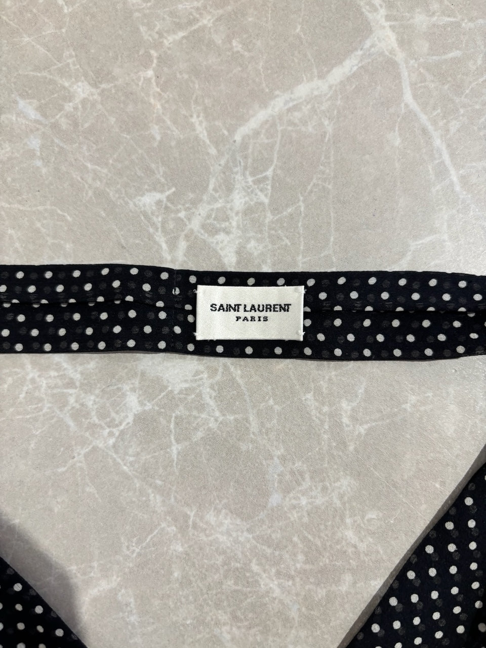 Cravate Saint Laurent noire