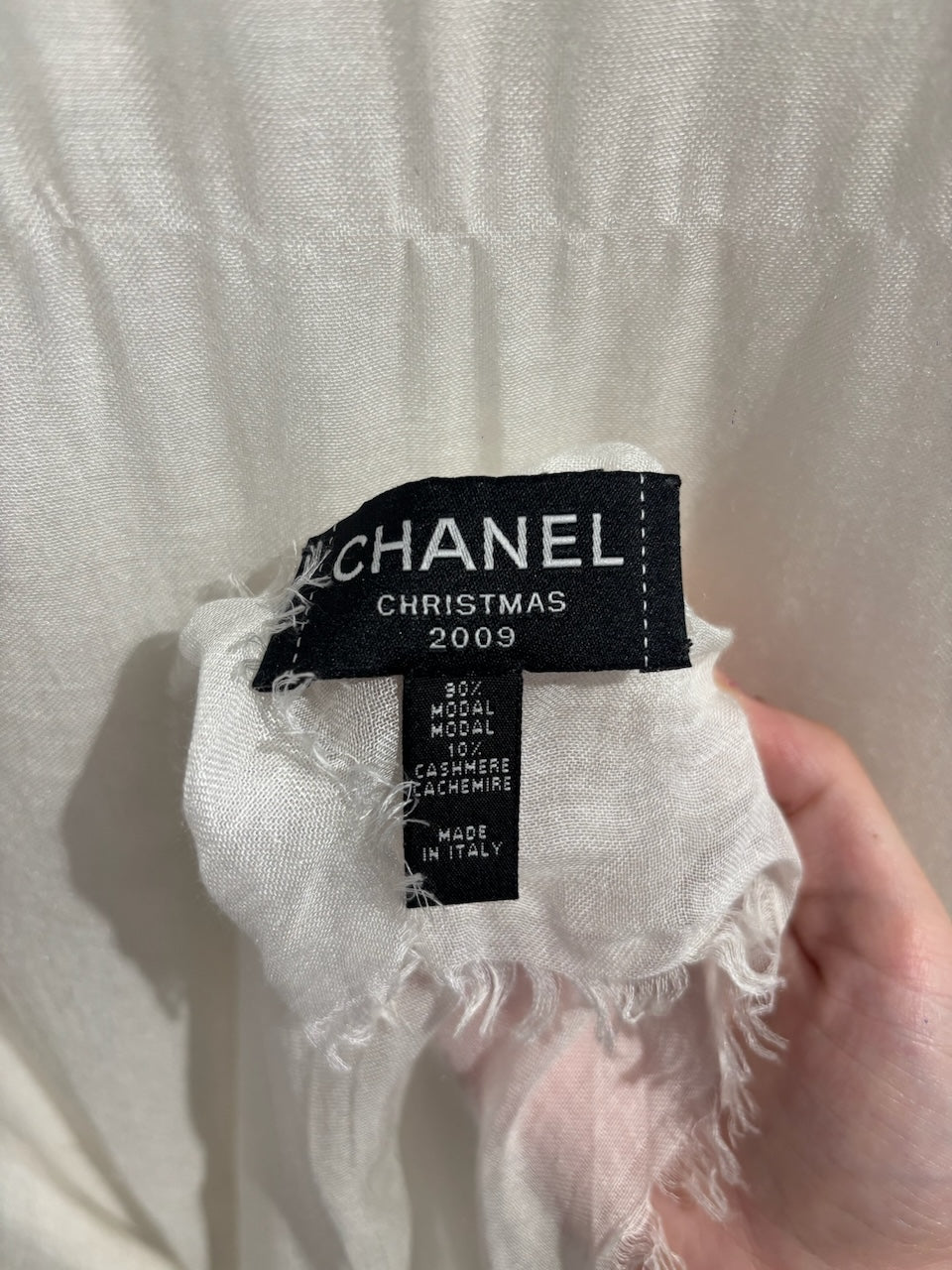 Foulard Chanel blanc
