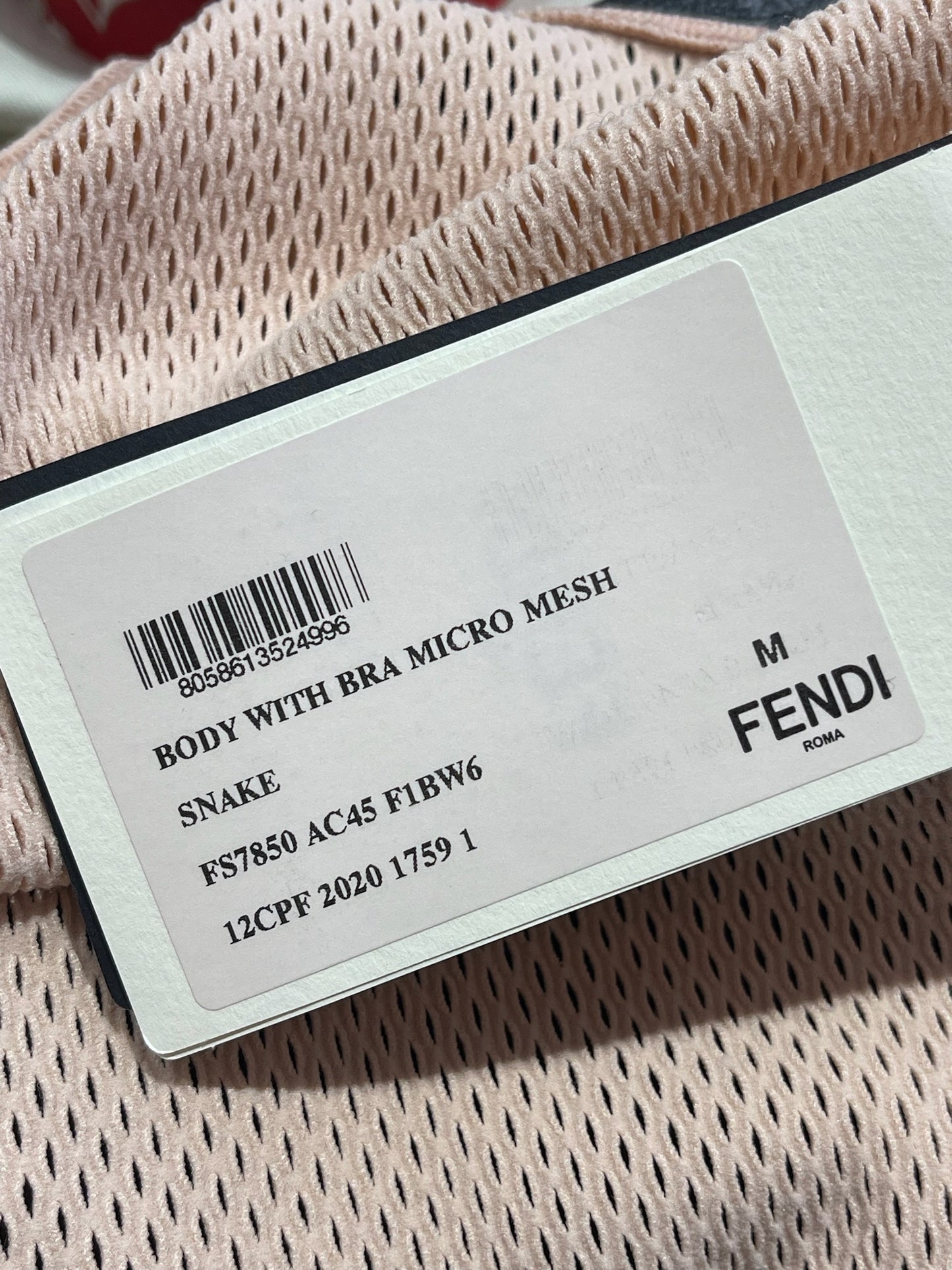 Brassière et body Fendi T.M Neuf