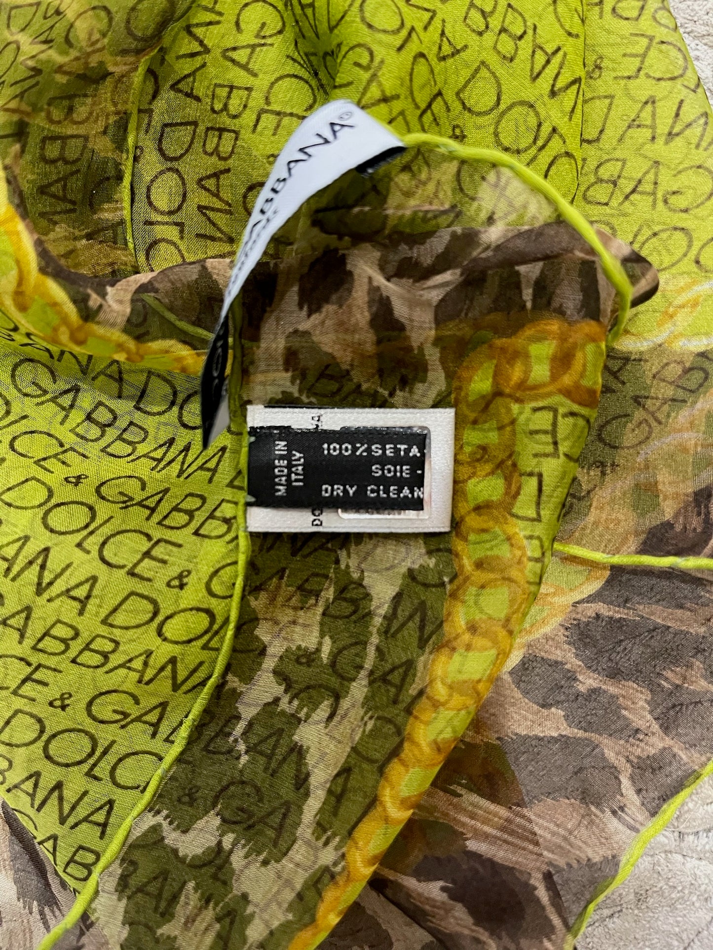Foulard Dolce & Gabbana vert