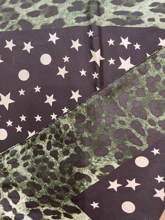 Foulard Dolce & Gabbana léopard vert