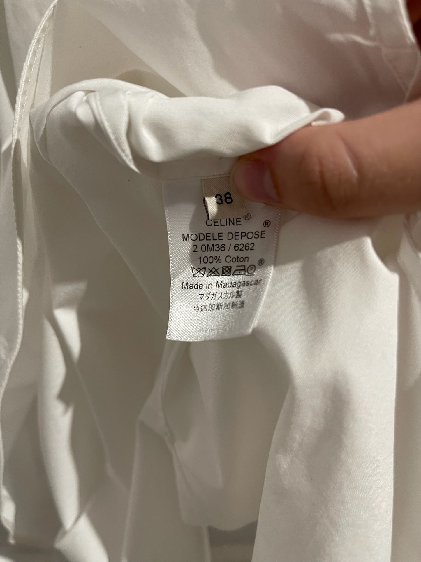 Chemise Celine blanche T.38