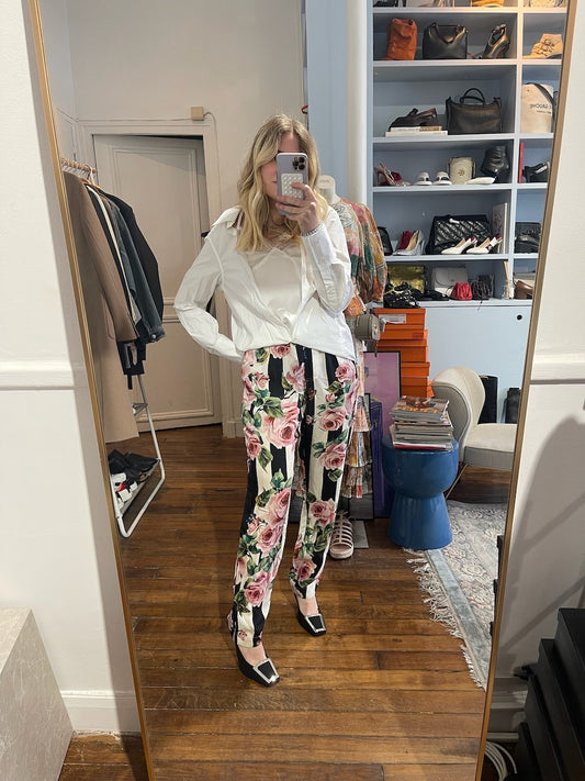 Pantalon Dolce & Gabbana rayé T.38