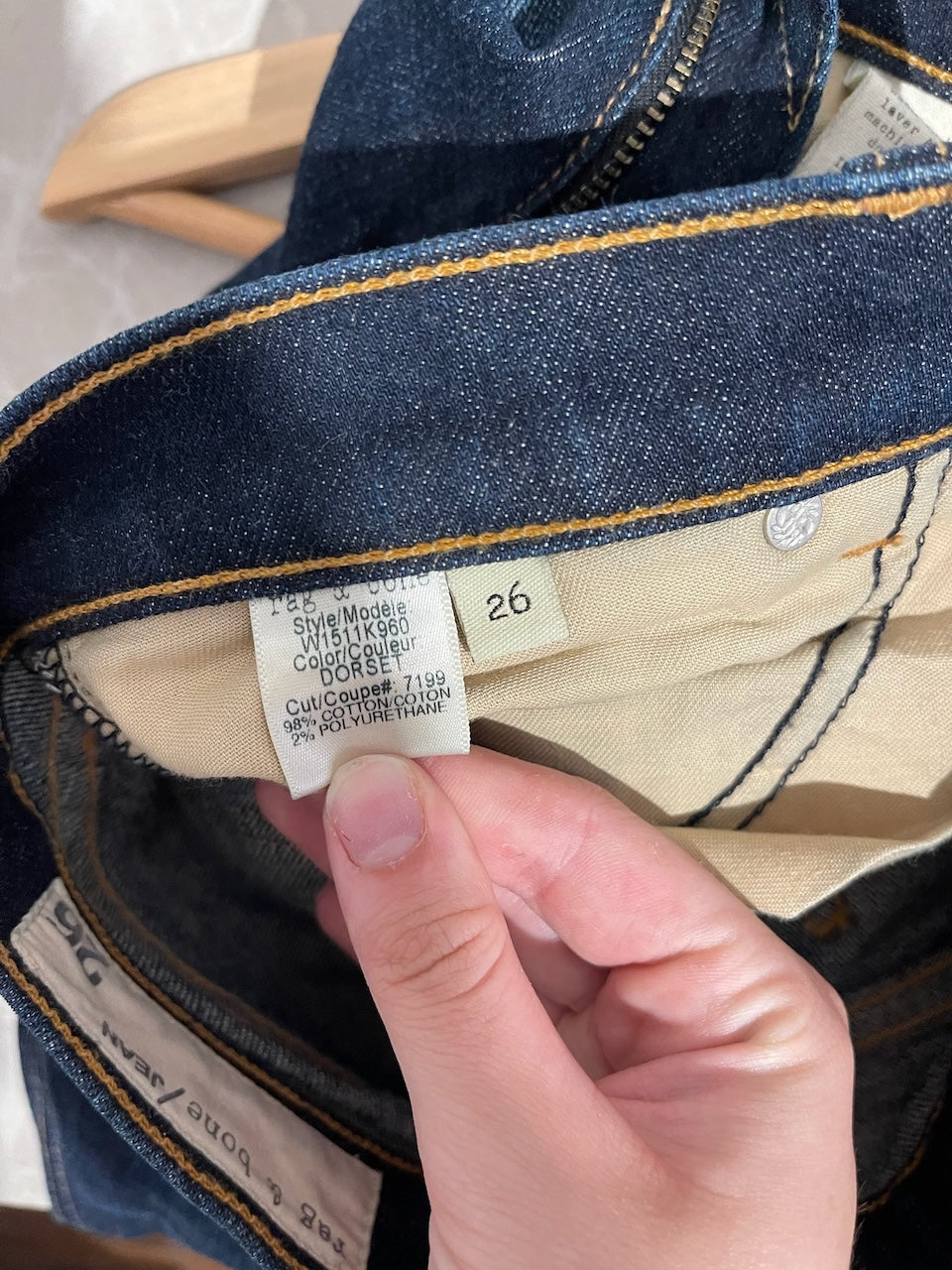 Jeans Rag & bone bleu T.26
