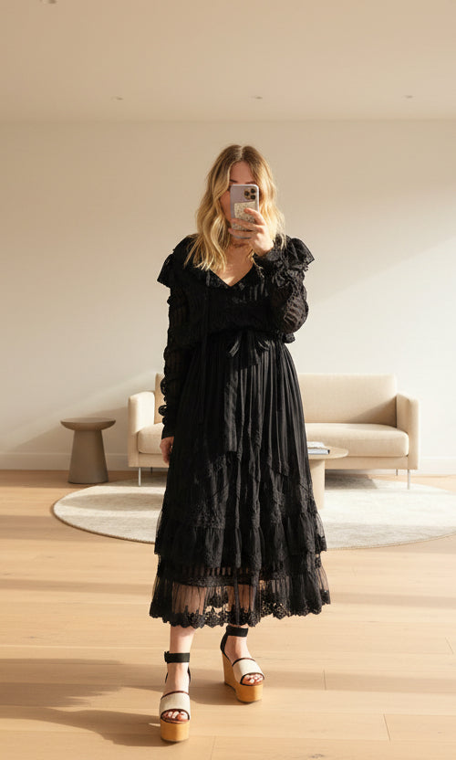 Robe Zimmermann noire T.3