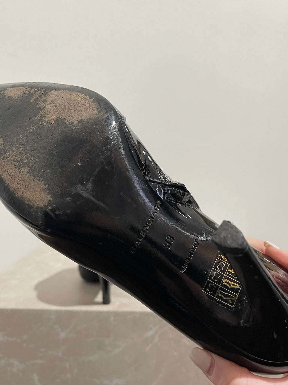 Boots Balenciaga noires T.38