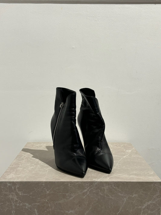 Bottines Saint Laurent zip noir T.38