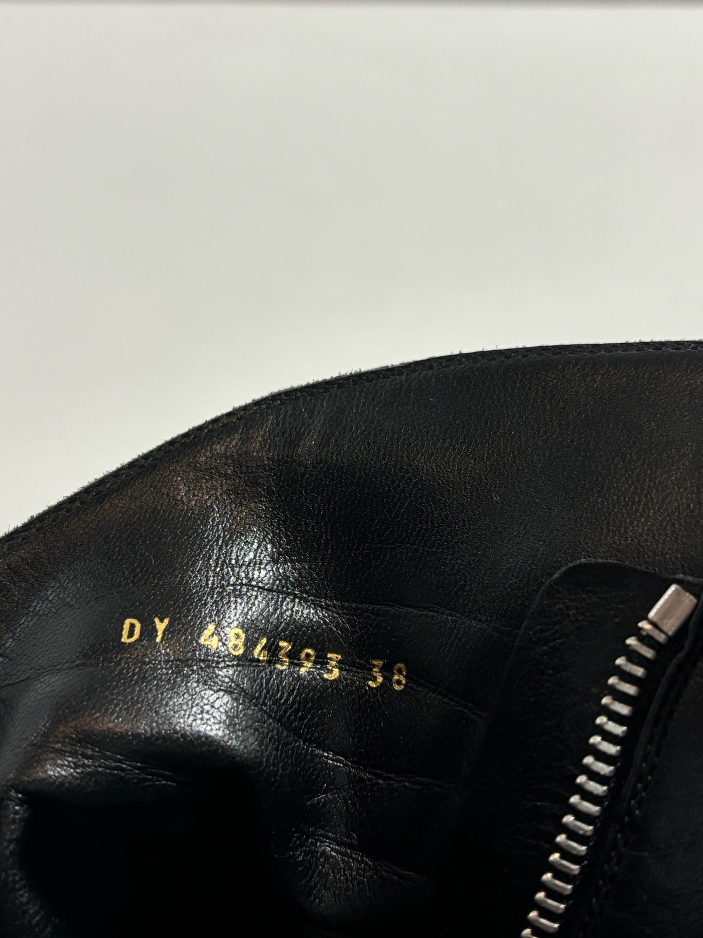 Bottines Saint Laurent zip noir T.38