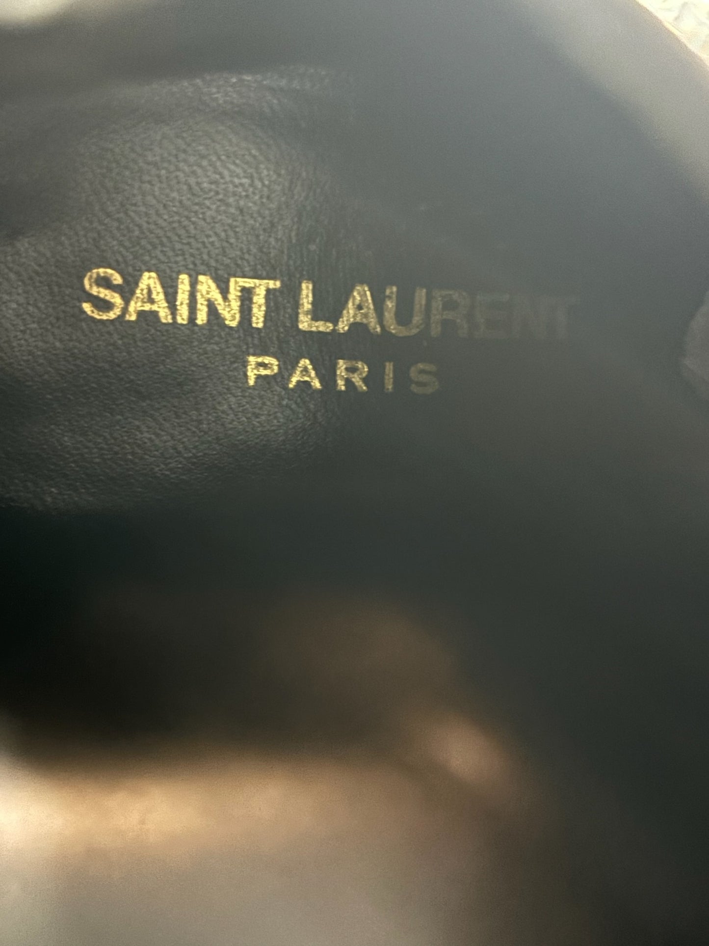 Bottines Saint Laurent zip noir T.38
