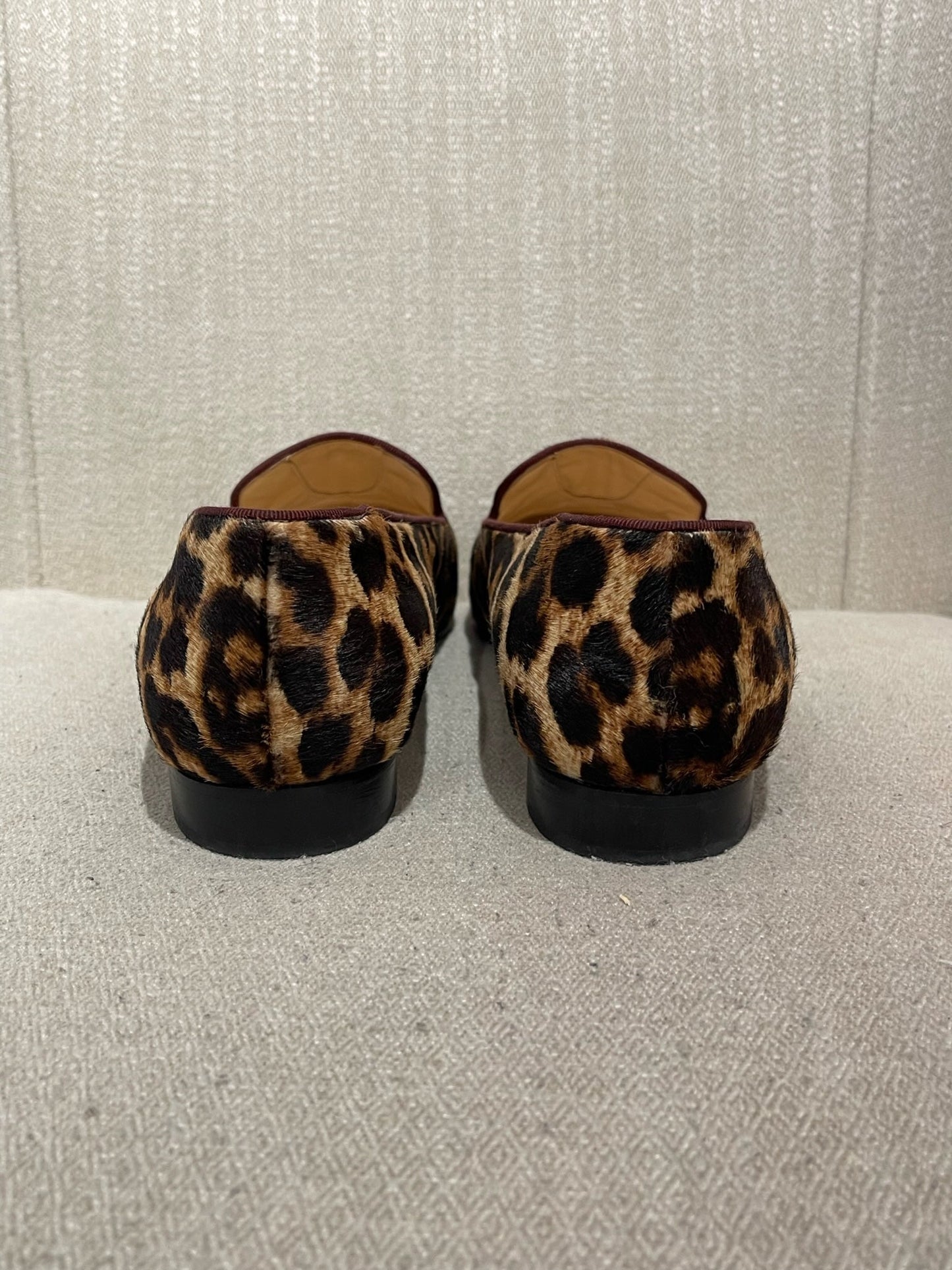 Mocassins Christian Louboutin leopard T.39,5