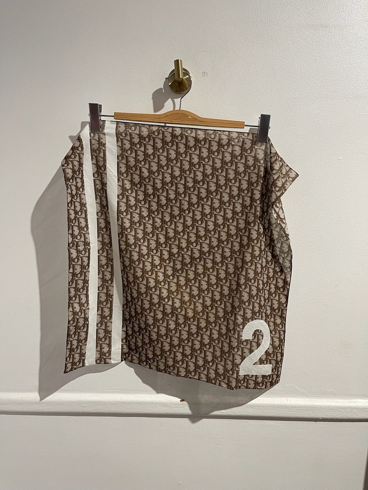 Foulard Dior oblique marron