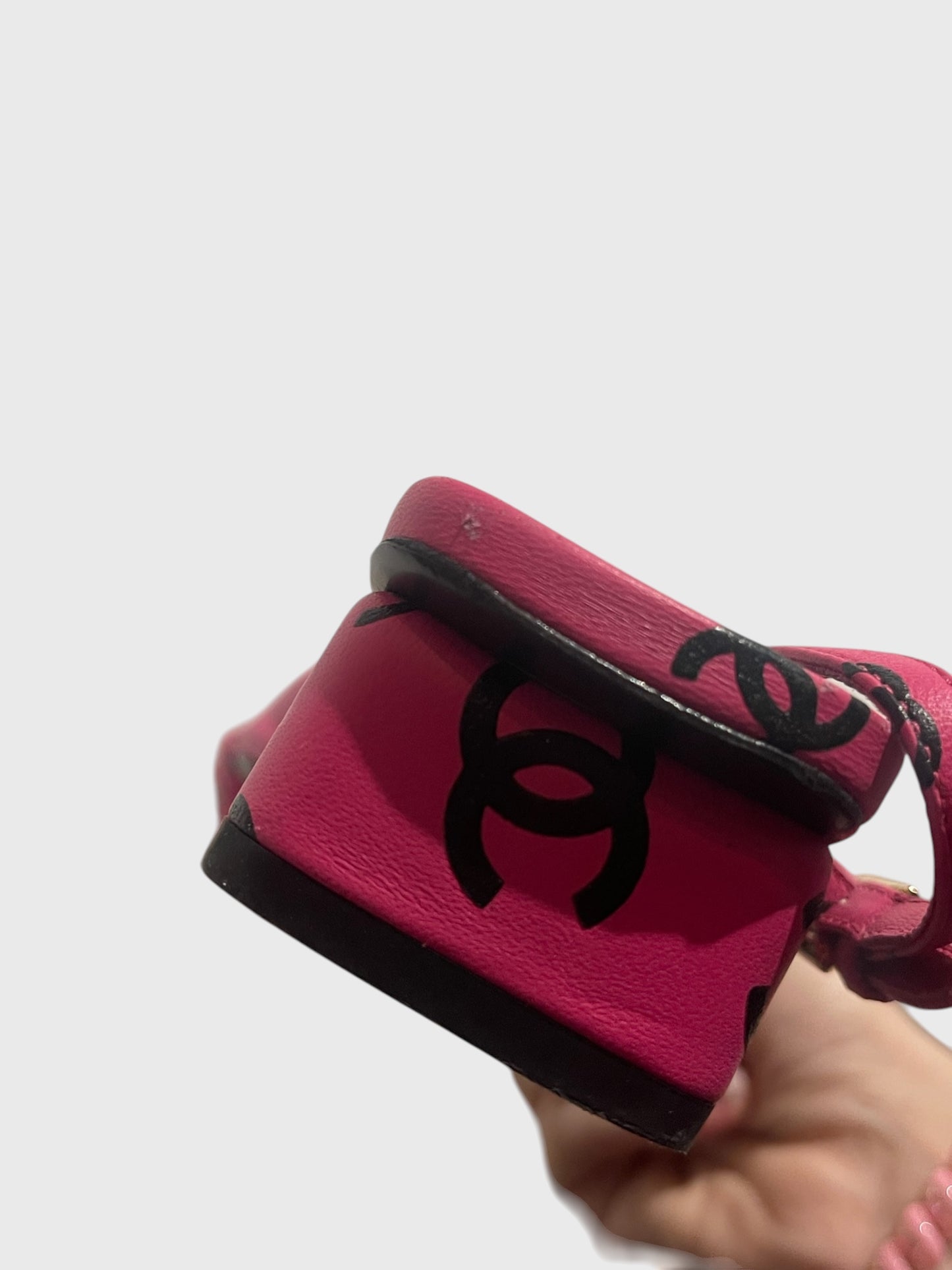 Sandales Chanel roses T.38
