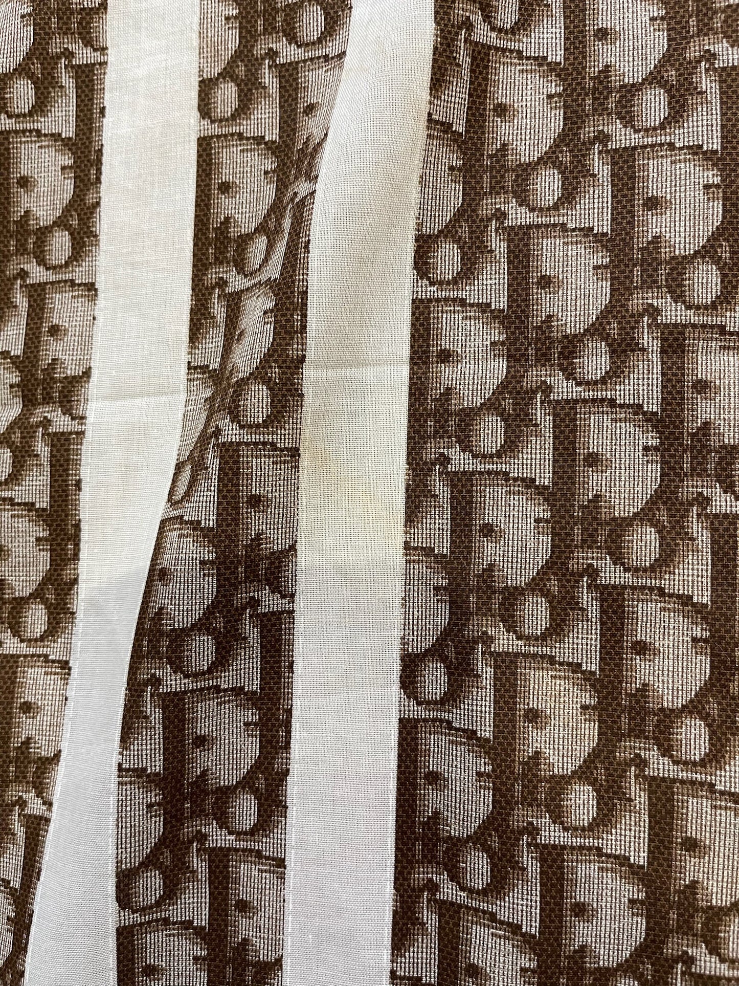 Foulard Dior oblique marron