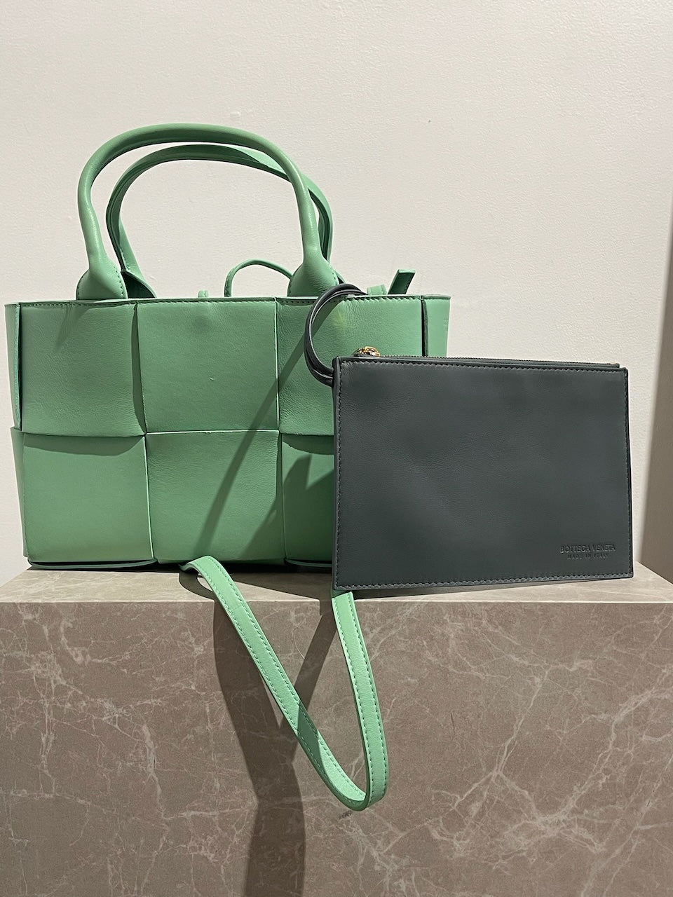 Sac Bottega Veneta Arco mini vert
