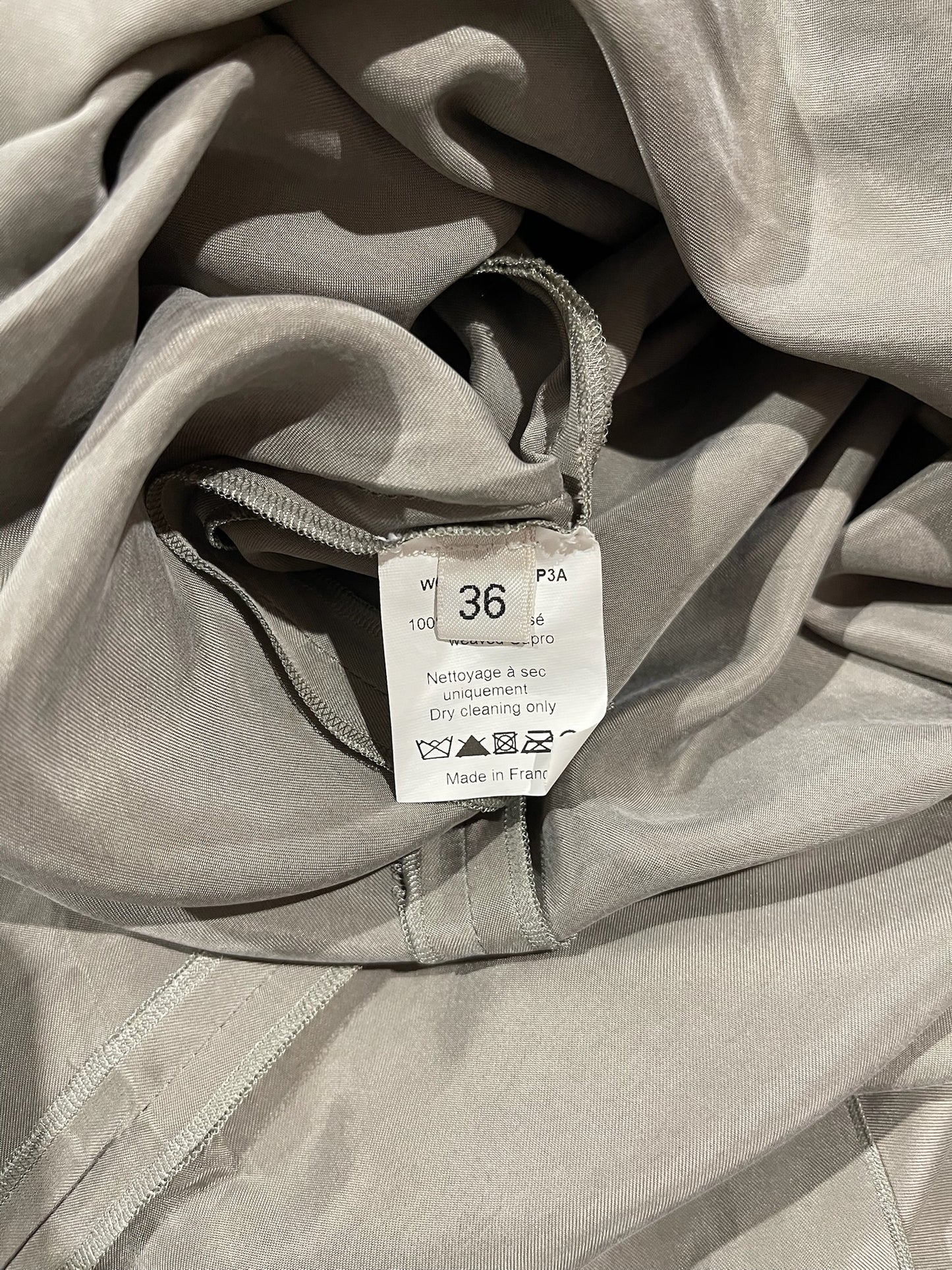Robe Lanvin grise T.36