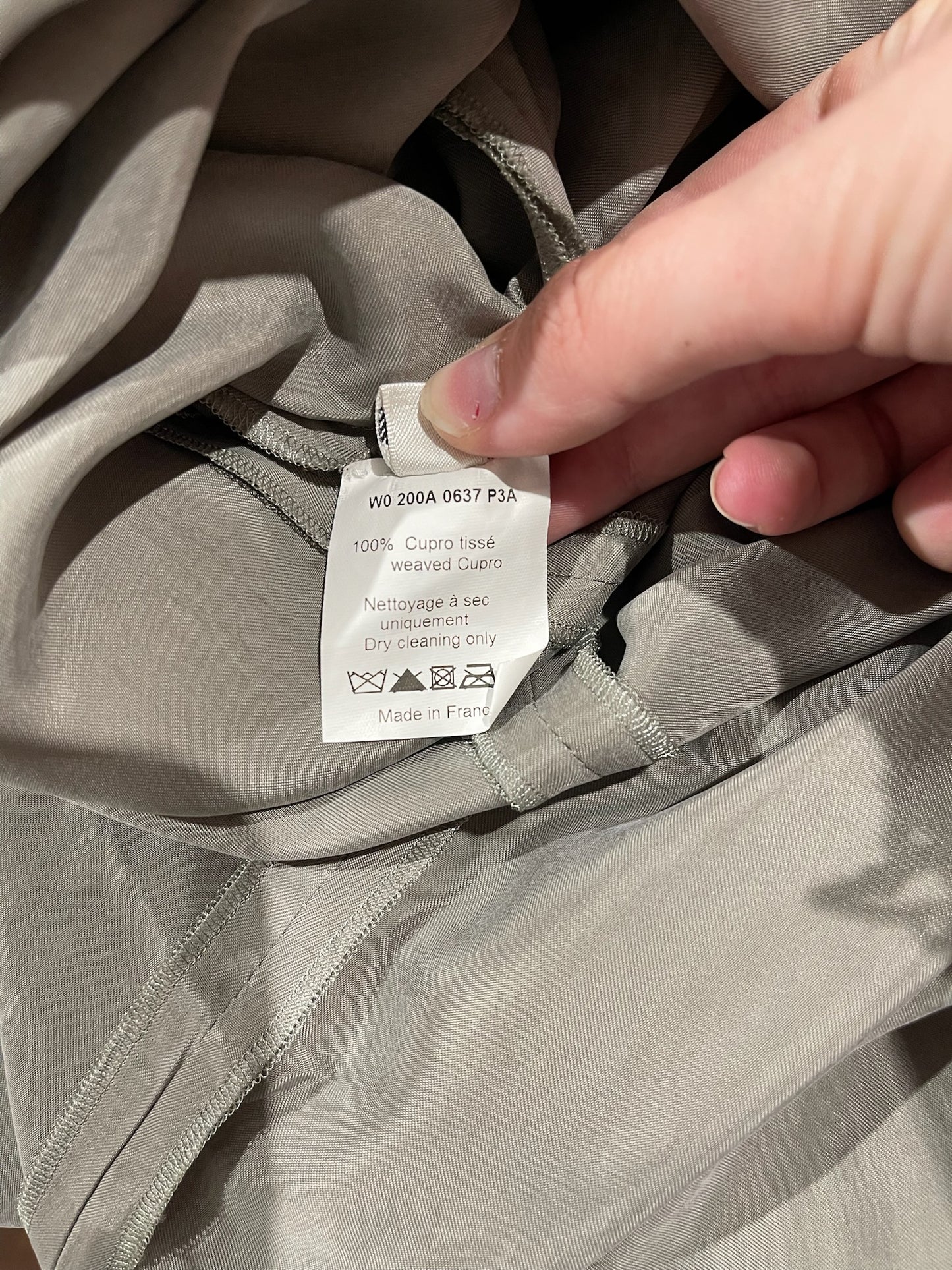 Robe Lanvin grise T.36