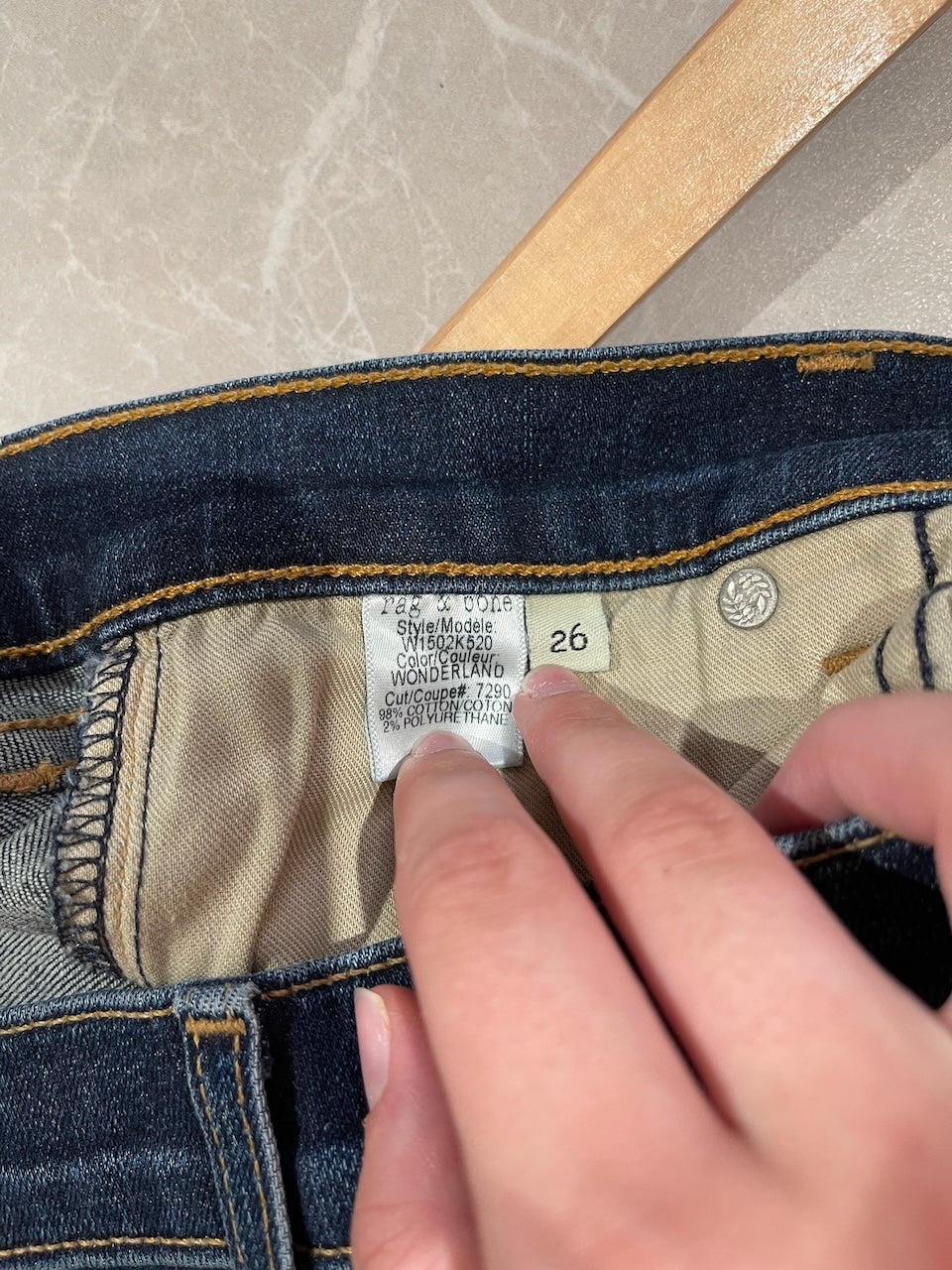 Jeans Rag & bone bleu T.26