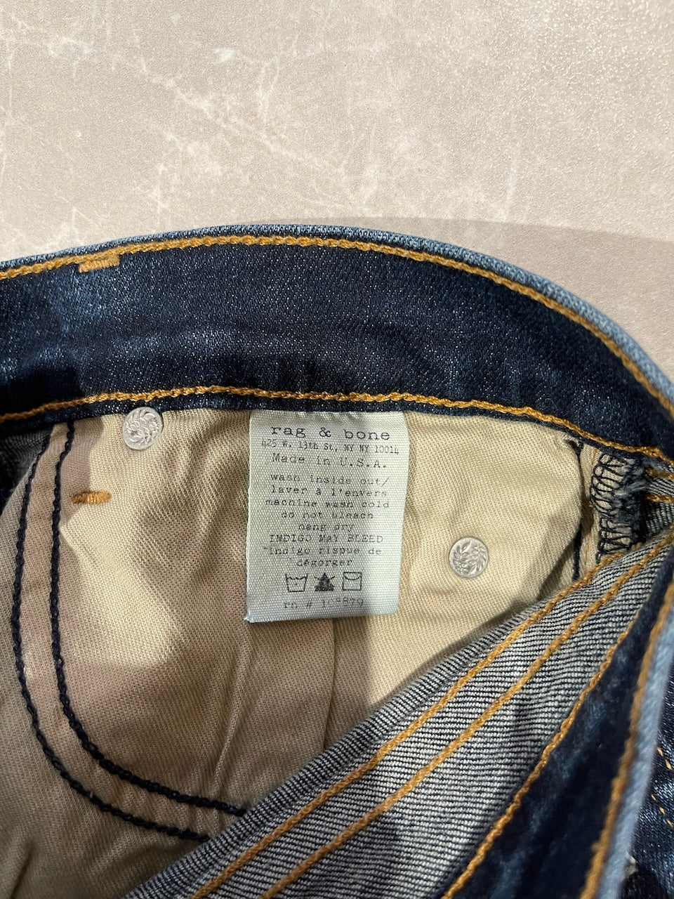 Jeans Rag & bone bleu T.26