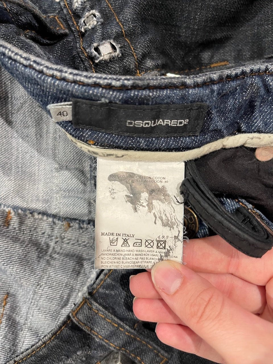Jeans Dsquared bleu T.36