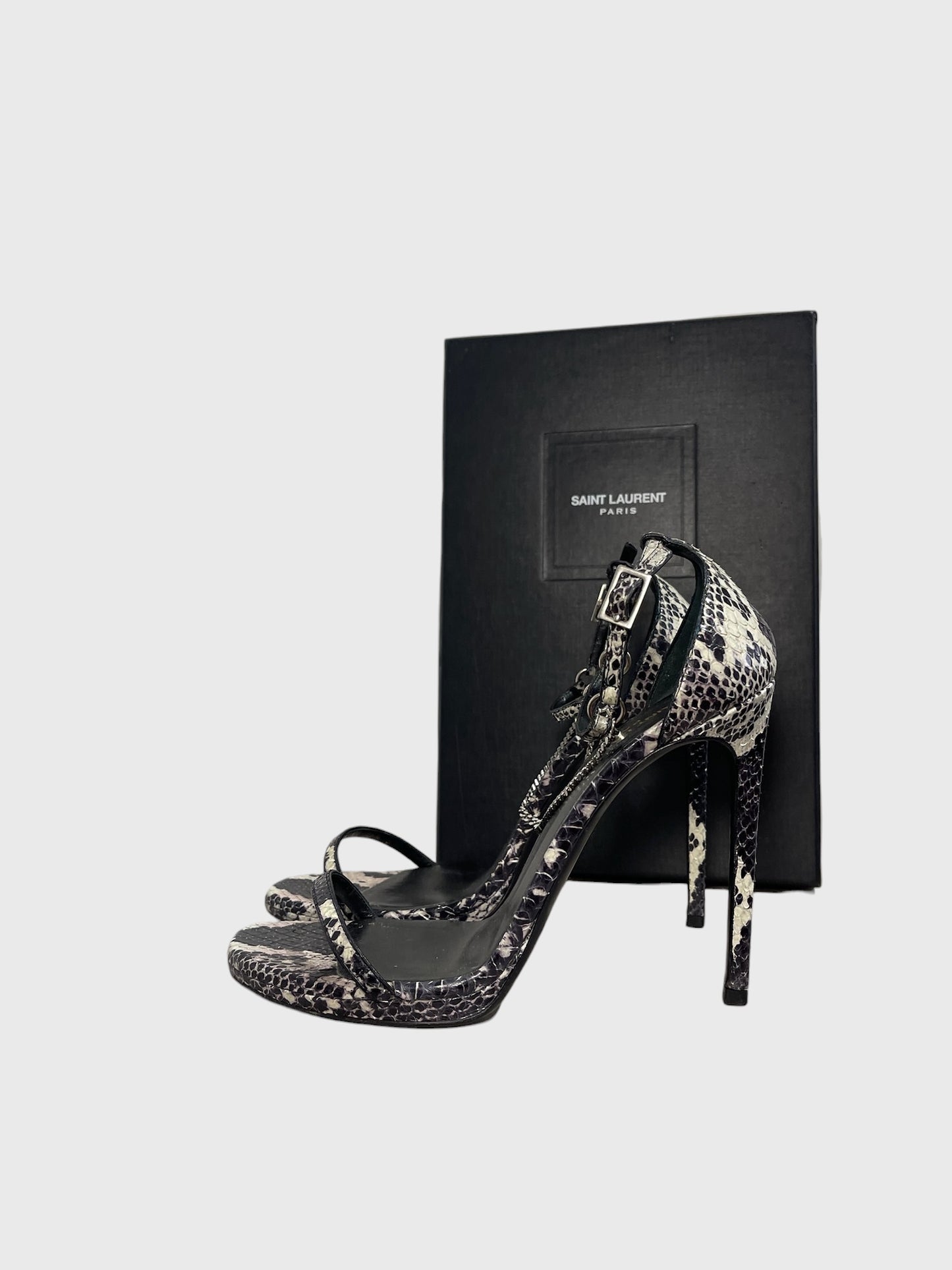 Sandales Saint Laurent python T.38,5