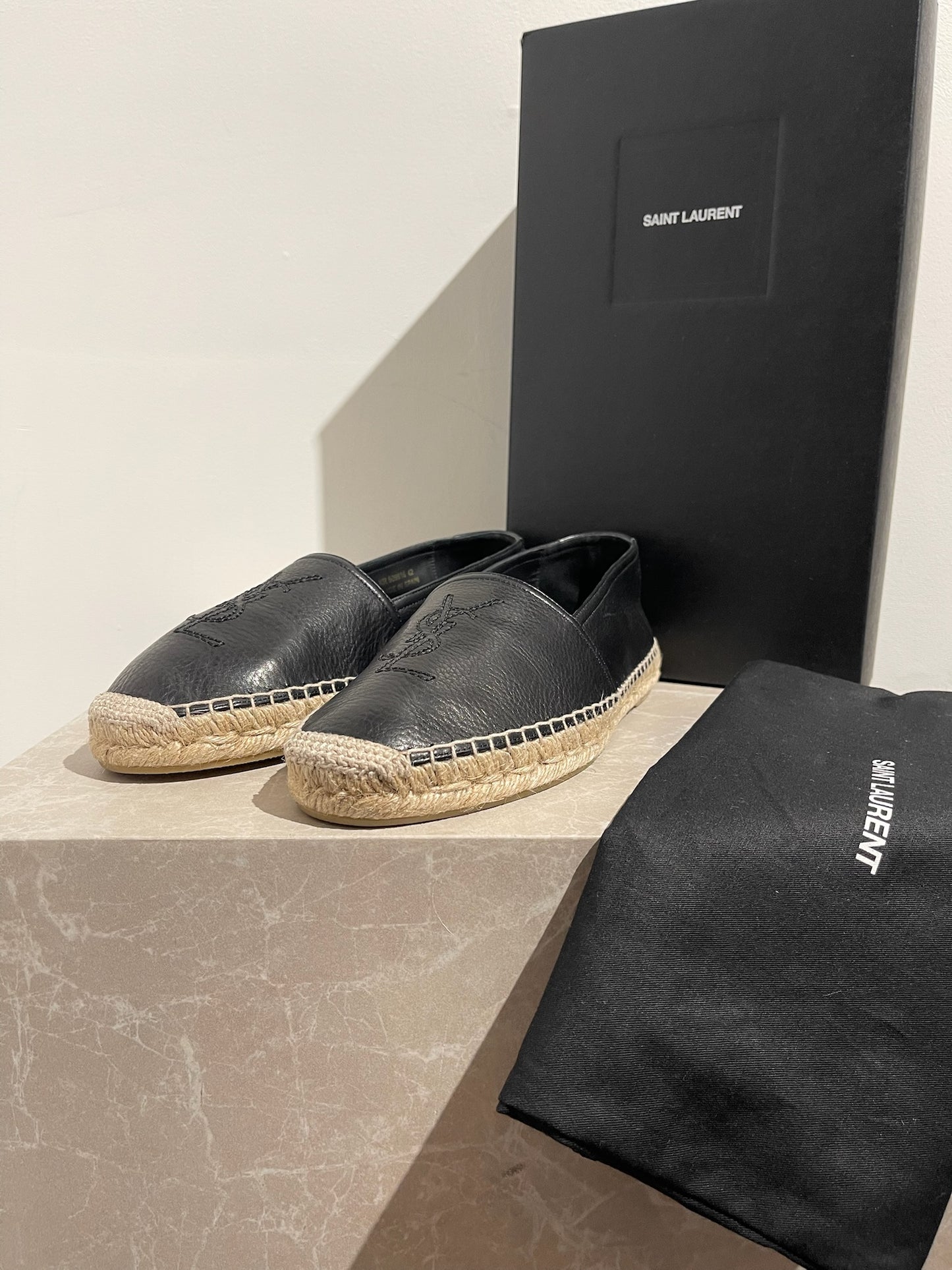 Espadrilles Saint Laurent noires T.42