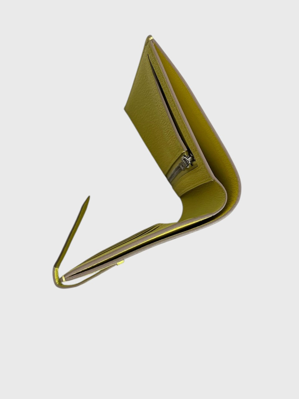 Portefeuille Hermès Béarn jaune