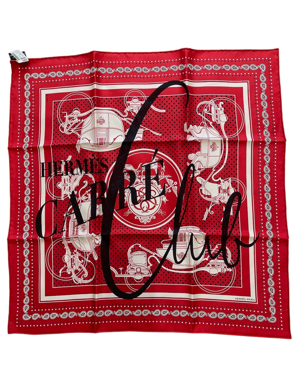 Foulard Hermes Bandana rouge