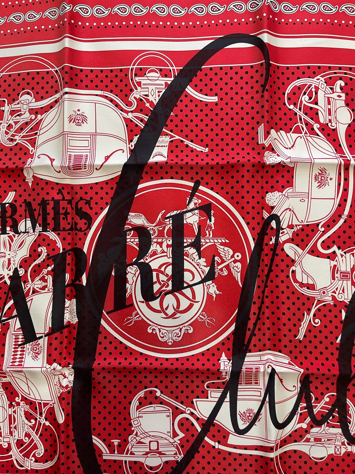 Foulard Hermes Bandana rouge