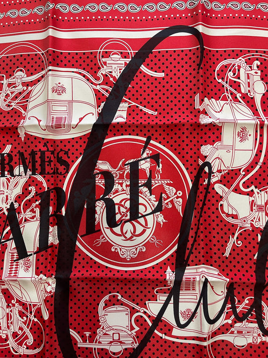 Foulard Hermes Bandana rouge